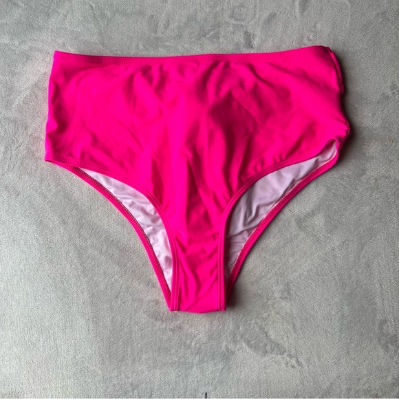 Sporlike Hot Pink Bow Back Bikini Bottom Size Large - Picture 1 of 6